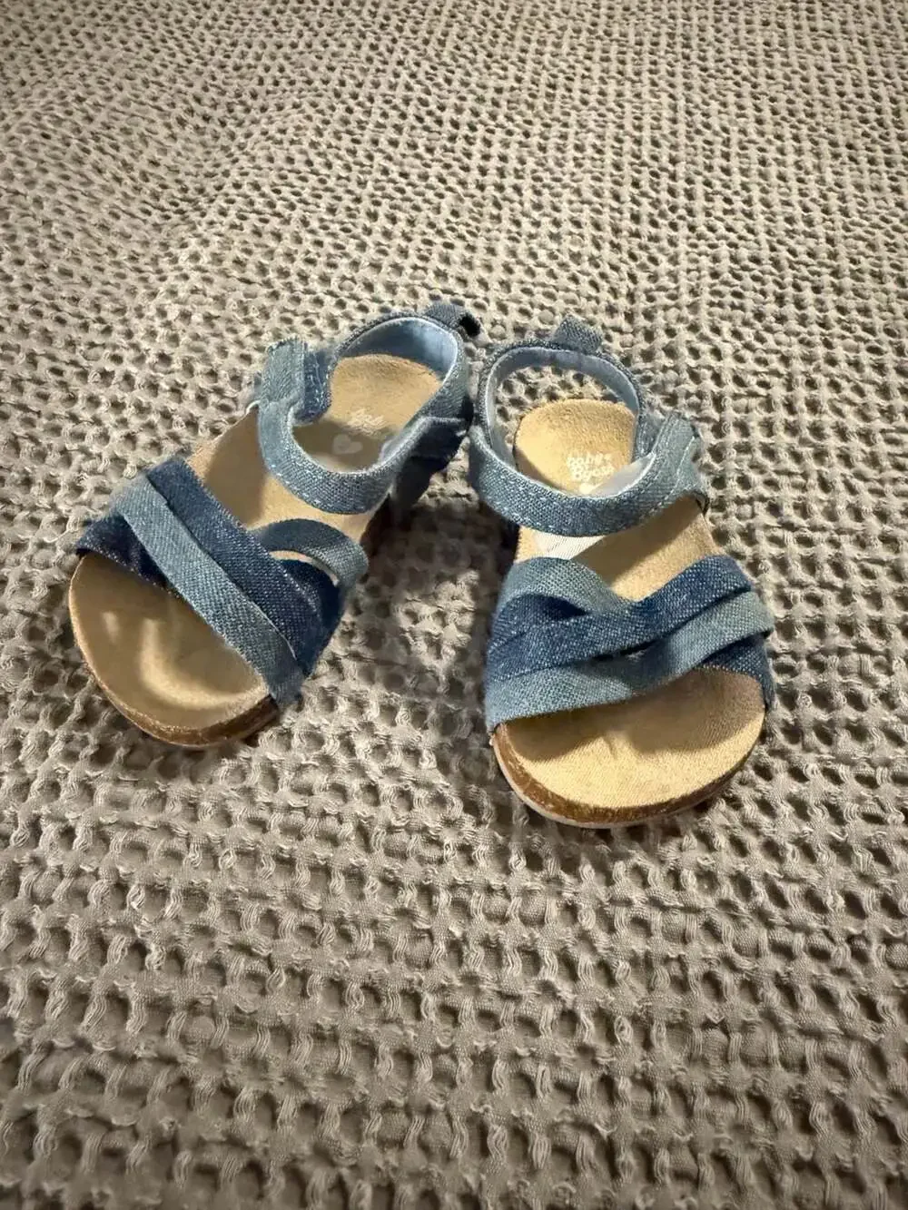 Baby OshKosh B'gosh Denim Criss-Cross Strap Sandals Size 2